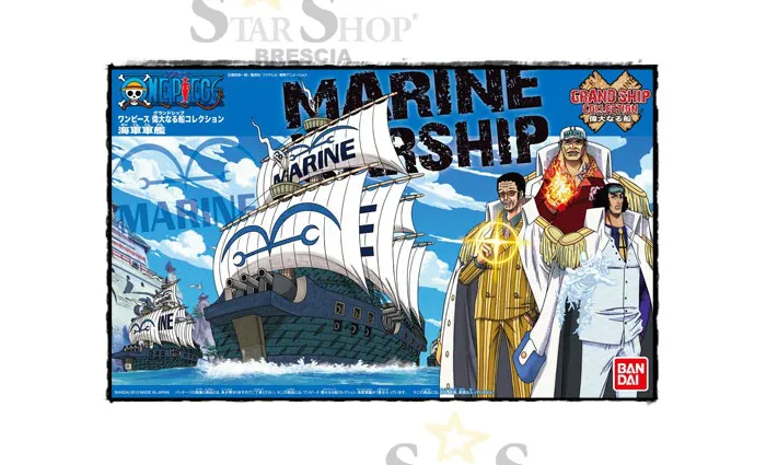ONE PIECE - Grand Ship Collection - The Navy Marine Warship Model Kit # 07