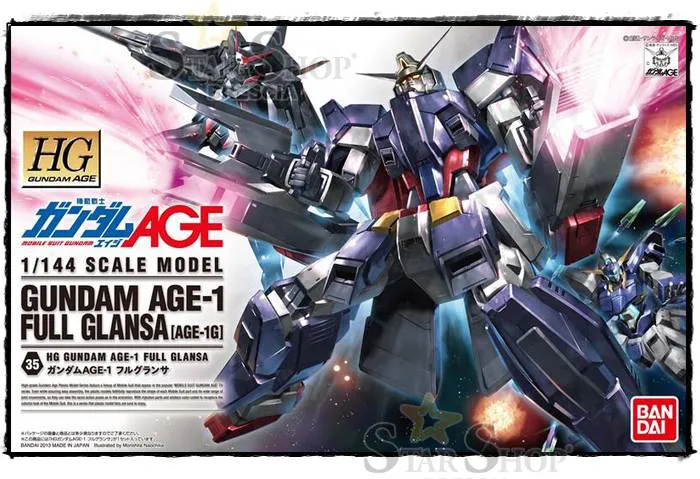 GUNDAM - 1/144 AGE-1 Full Glansa Model Kit High Grade HG