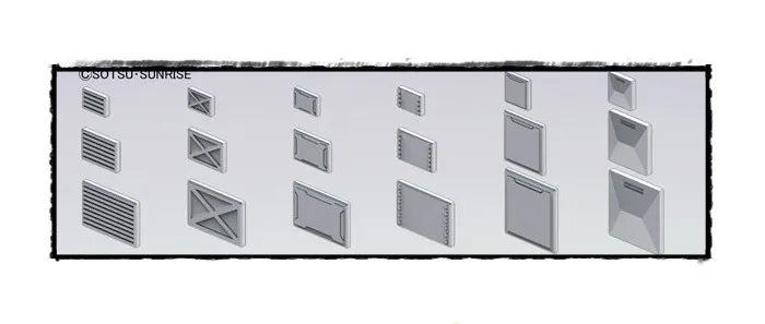 GUNDAM BUILDERS PARTS - MS Panel 01 Model Kit
