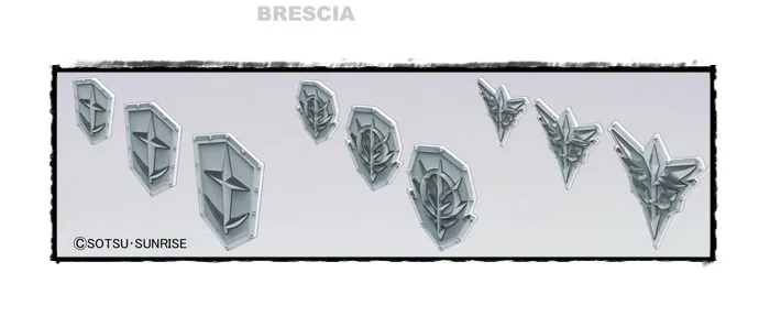 GUNDAM BUILDERS PARTS - MS Emblem Relief 01 Model Kit