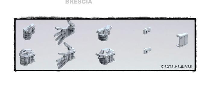 GUNDAM BUILDERS PARTS - 1/144 Hand 04 EFSF L Size Model Kit