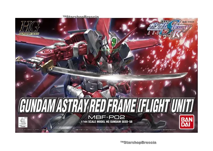 GUNDAM - 1/144 Astray Red Frame Flight Unit Model Kit High Grade HG