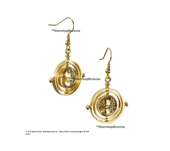 HARRY POTTER - Hermione's Time Turner Earrings Gold Plated - Orecchini Giratempo