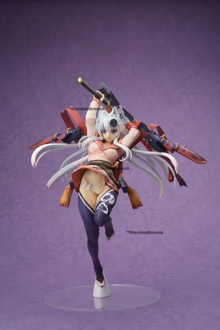 SAMURAI GIRLS - Yagyu Jubei Silver Sword Ver. 1/8 Pvc Figure Hyakka Ryoran Hobby Japan Limited