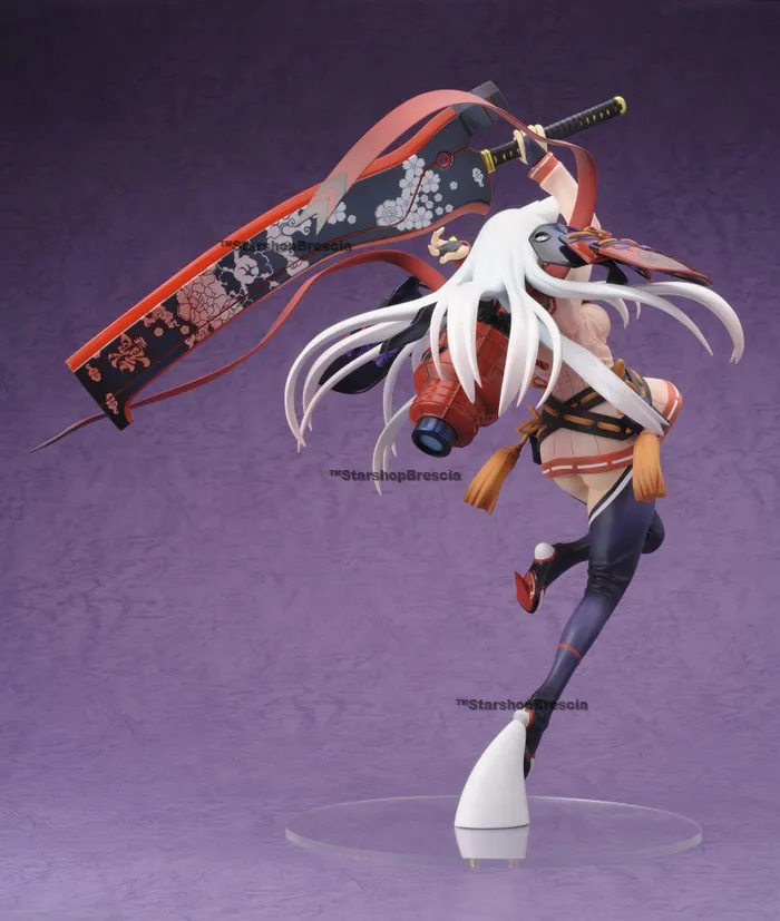 SAMURAI GIRLS - Yagyu Jubei Silver Sword Ver. with Luncheon Mat 1/8 Pvc Figure Hyakka Ryoran Hobby Japan Limited