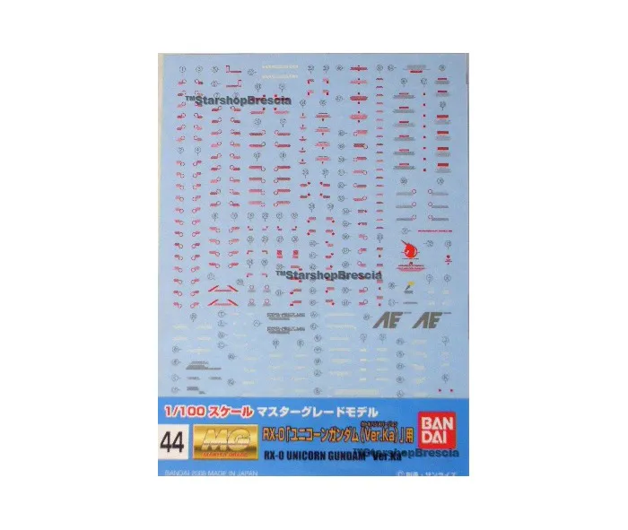 GUNDAM - 1/100 GD-44 MG RX-0 Unicorn (Ver. Ka) Decals