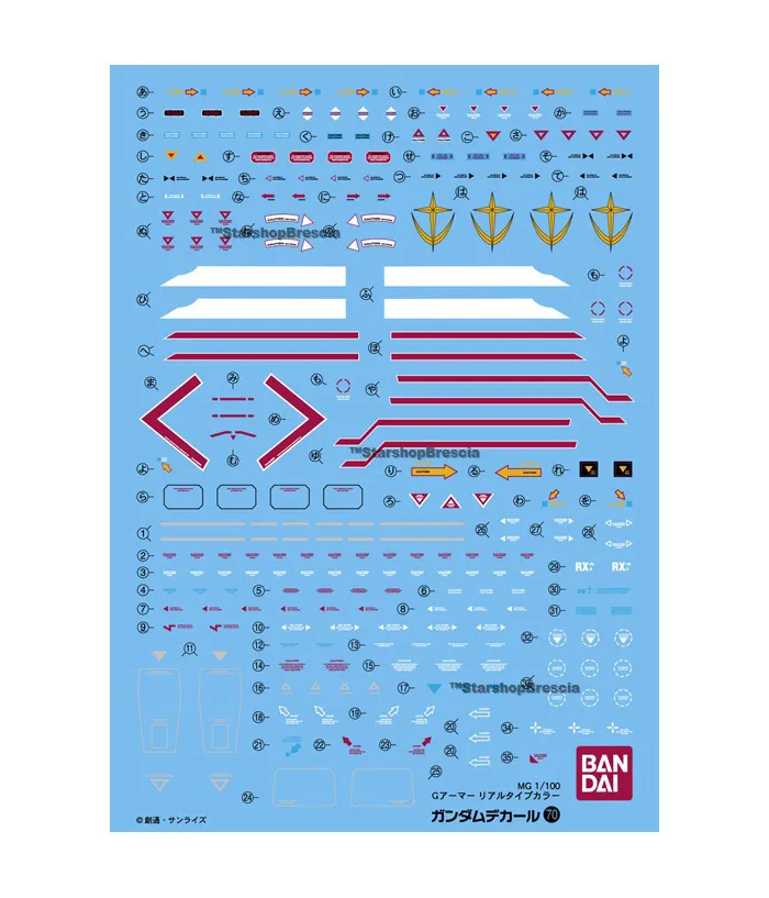 GUNDAM - 1/100 GD-70 MG G Armor Decals