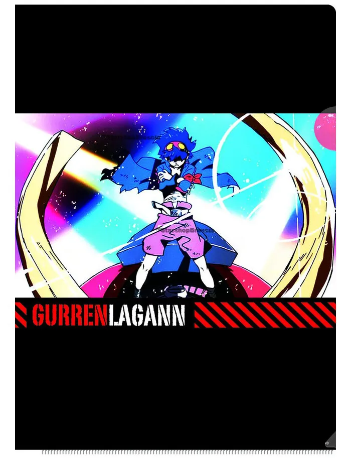 GURREN LAGANN - Clear files & sticker Set B - Ichiban Kuji