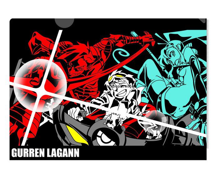 GURREN LAGANN - Clear files & sticker Set C - Ichiban Kuji