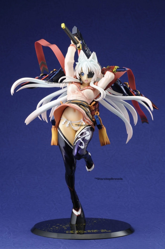 SAMURAI GIRLS - Yagyu Jubei Glittering Silver Sword Ver. with Desk Mat 1/8 Pvc Figure Hyakka Ryoran Hobby Japan Limited