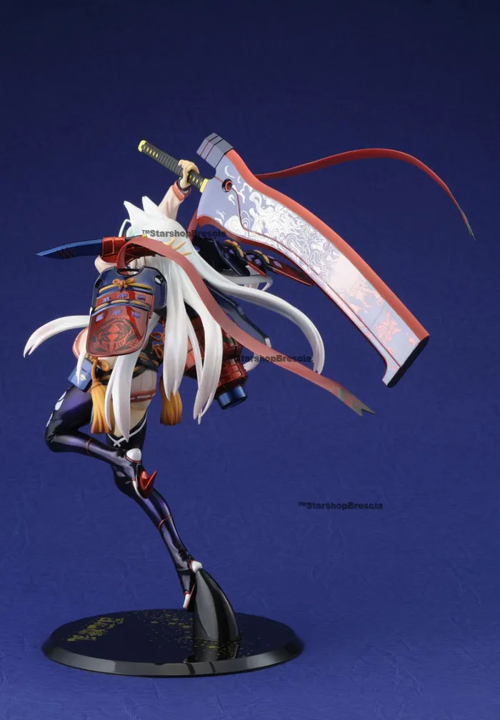 SAMURAI GIRLS - Yagyu Jubei Glittering Silver Sword Ver. with Desk Mat 1/8 Pvc Figure Hyakka Ryoran Hobby Japan Limited