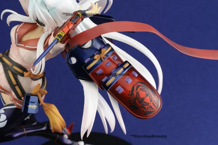 SAMURAI GIRLS - Yagyu Jubei Glittering Silver Sword Ver. with Desk Mat 1/8 Pvc Figure Hyakka Ryoran Hobby Japan Limited