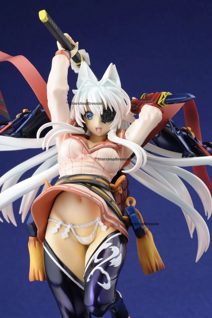 SAMURAI GIRLS - Yagyu Jubei Glittering Silver Sword Ver. with Desk Mat 1/8 Pvc Figure Hyakka Ryoran Hobby Japan Limited