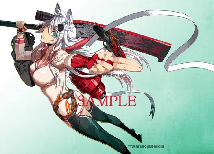 SAMURAI GIRLS - Yagyu Jubei Glittering Silver Sword Ver. with Desk Mat 1/8 Pvc Figure Hyakka Ryoran Hobby Japan Limited