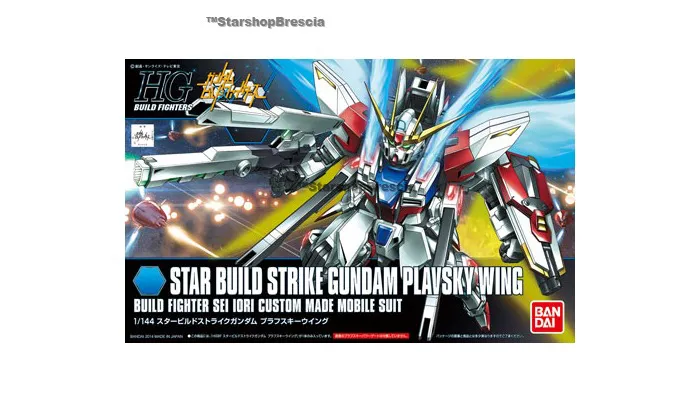 GUNDAM - 1/144 Star Build Strike Gundam Plavsky Wing Model Kit HGBF # 009