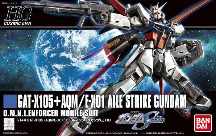 GUNDAM - 1/144 GAT-X105+AQM/E-X01 Aile Strike Model Kit HGCE # 171