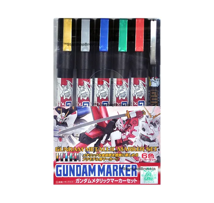 MODEL KIT ACCESSORI - Gundam Metallic Marker Set (6pcs)