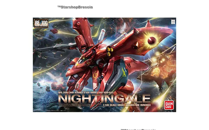 GUNDAM - 1/100 MSN-04II Nightingale Reborn-One Hundred Model Kit RE/100