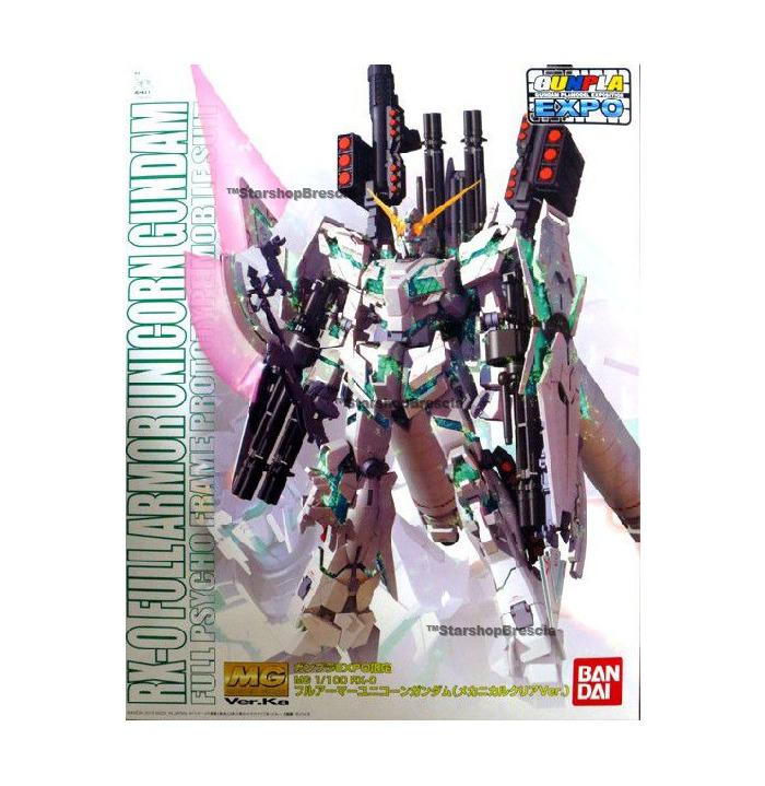GUNDAM - 1/100 RX-0 Unicorn Full Armor Ver. Ka Mechanical Clear Expo Exclusive Master Grade Model Kit MG