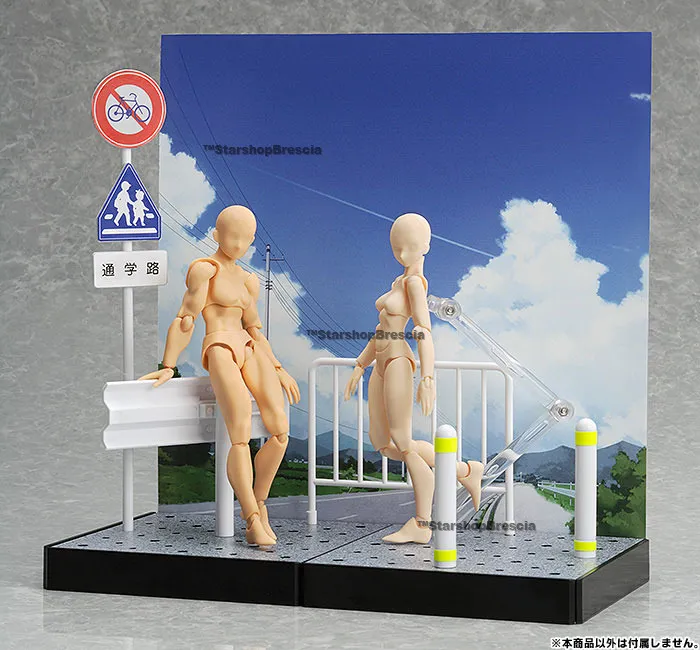 FIGMA PLUS - School Route Set Diorama Display Figure