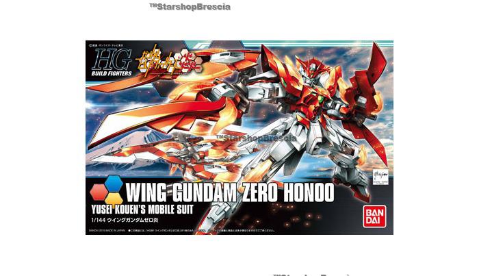 GUNDAM - 1/144 XXXG-00W0CV Wing Zero Honoo Model Kit HGBF # 033