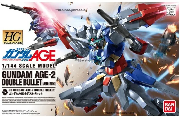 GUNDAM - 1/144 AGE-2 Double Bullet AGE-2DB Model Kit High Grade HG