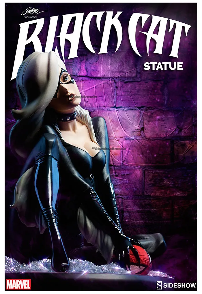 SPIDER-MAN - Black Cat by J. Scott Campbell Comiquette Polystone Statue