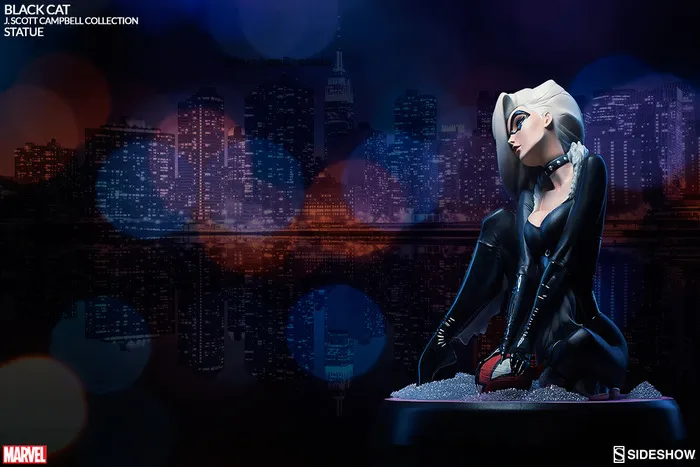 SPIDER-MAN - Black Cat by J. Scott Campbell Comiquette Polystone Statue