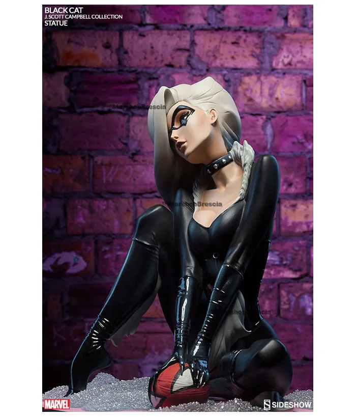 SPIDER-MAN - Black Cat by J. Scott Campbell Comiquette Polystone Statue
