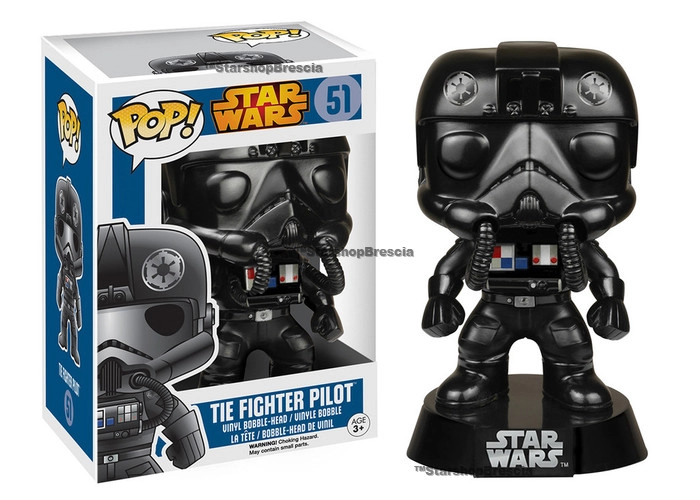 POP! Star Wars #51 - Tie Fighter Pilot Bobble-Head Vinyl Figure - Damaged Box