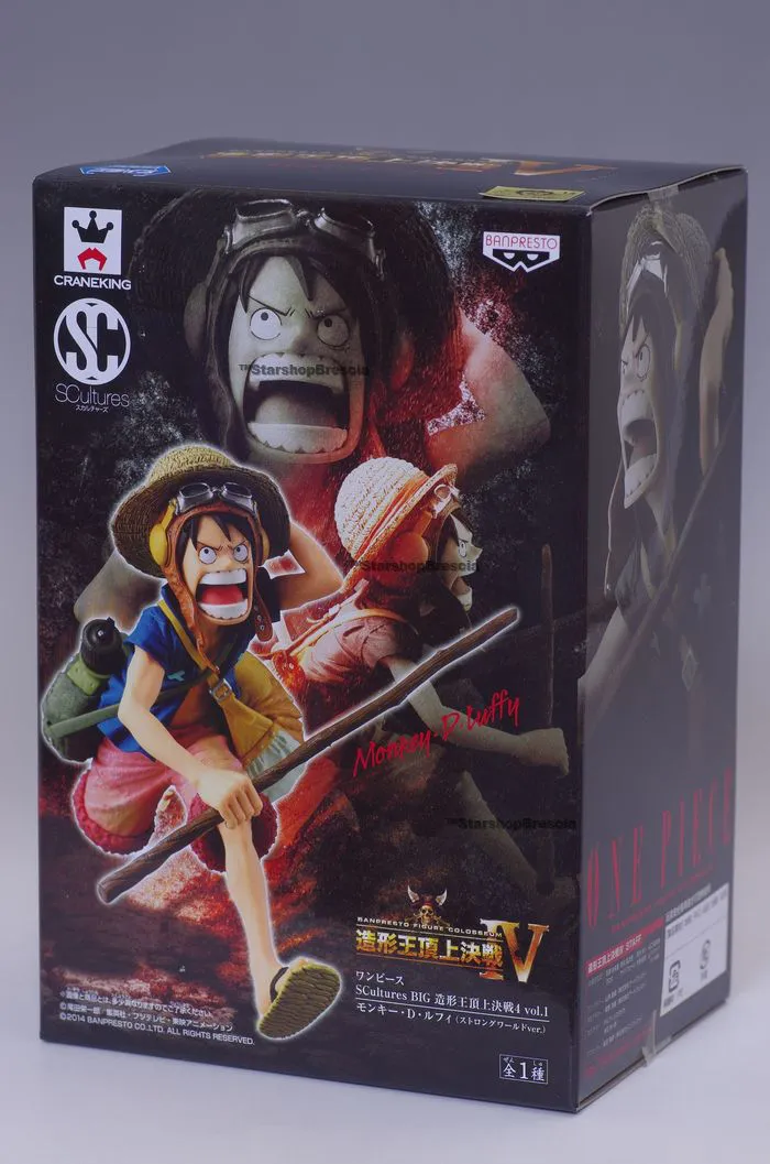ONE PIECE - SCultures 4 Vol.1 Monkey D. Luffy Pvc Figure