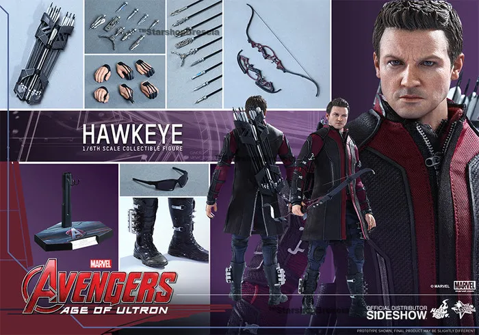MARVEL - Avengers Age of Ultron - Hawkeye Movie Masterpiece 1/6 Action Figure 12" MMS289