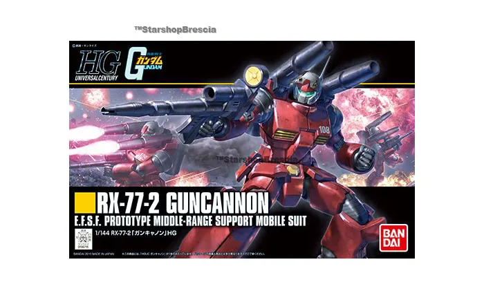 GUNDAM - 1/144 RX-77-2 Guncannon Revive Ver. Model Kit HGUC # 190