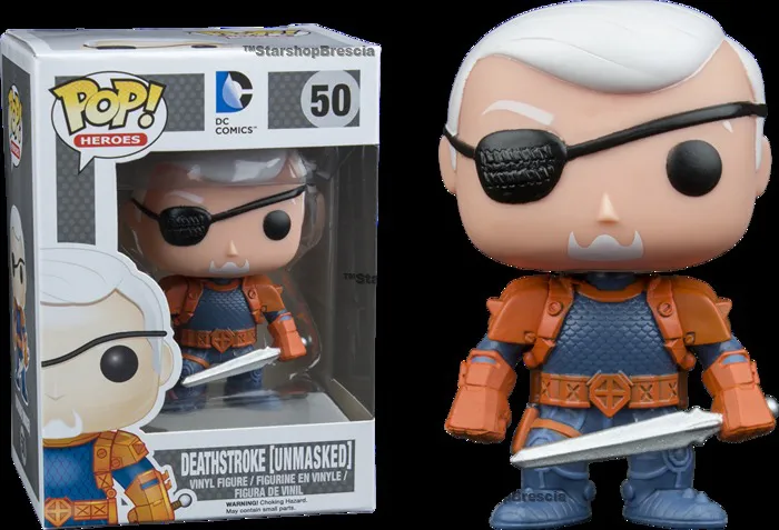 POP! Heroes #50 - Dc Comics - Deathstroke Unmasked Comic Vinyl Figure