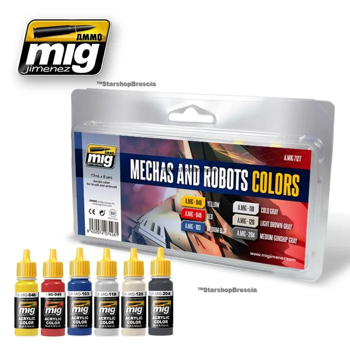 ACRYLIC COLORS - Robots & Mechas Set