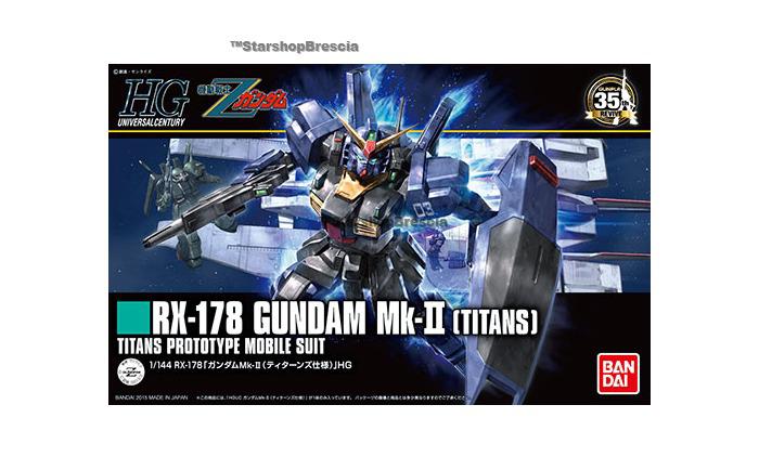 GUNDAM - 1/144 RX-178 Mk-II Titans Revive Ver. Model Kit HGUC # 194