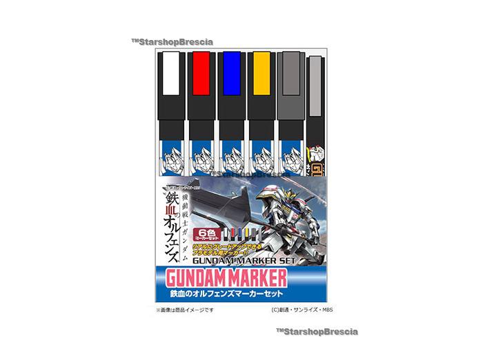 MODEL KIT ACCESSORI - Gundam Marker Iron-Blooded Orphans Set (6pcs)