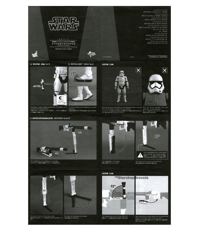 STAR WARS - Episode VII - First Order Heavy Gunner Stormtrooper 1/6 Action Figure 12" MMS318