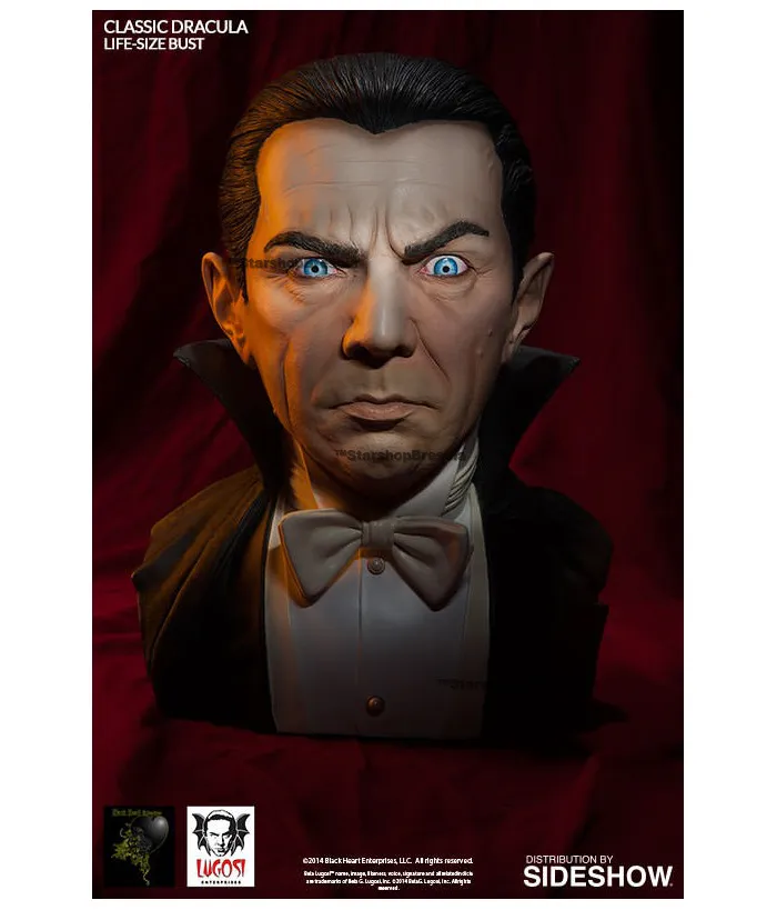UNIVERSAL MONSTERS - Classic Dracula Bela Lugosi Life-Size 1/1 Bust