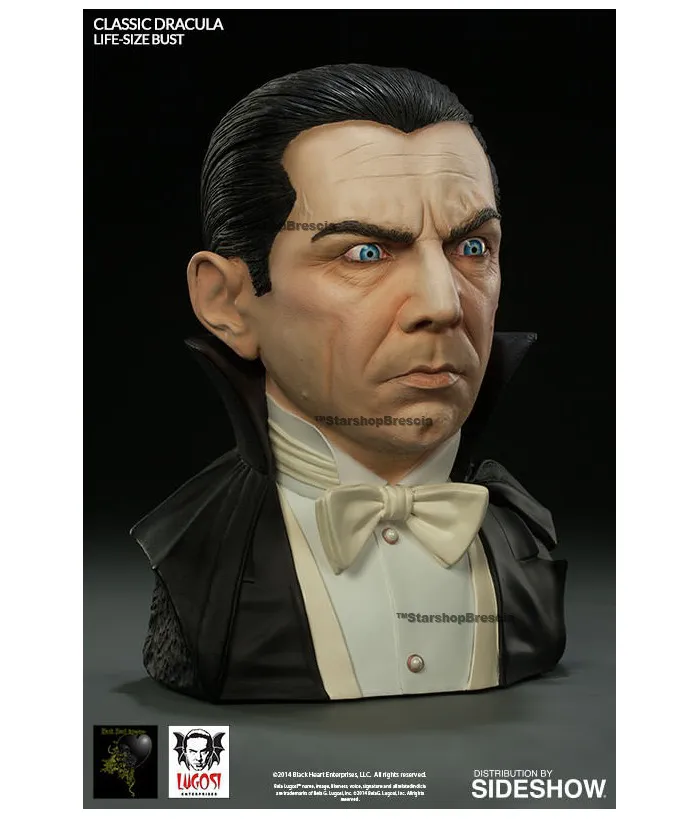 UNIVERSAL MONSTERS - Classic Dracula Bela Lugosi Life-Size 1/1 Bust