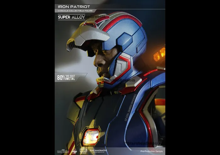 IRON MAN 3 - Iron Patriot 1/4 Super Alloy Action Figure