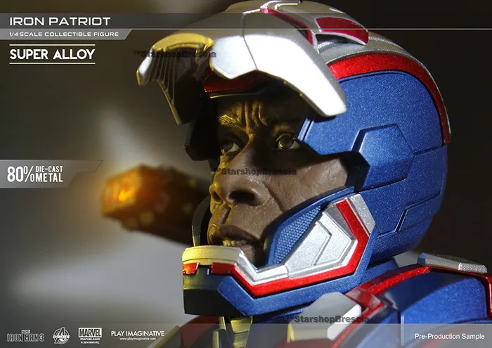 IRON MAN 3 - Iron Patriot 1/4 Super Alloy Action Figure