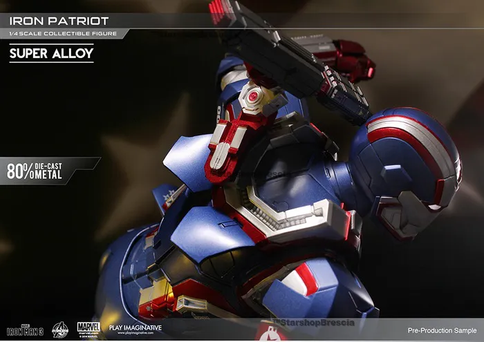 IRON MAN 3 - Iron Patriot 1/4 Super Alloy Action Figure