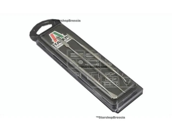 Set of 3 stainless steel carvers - Set di 3 sgarzini doppi in acciaio