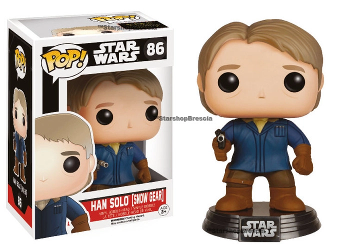 POP! Star Wars Episode VII #86 - Han Solo Snow Gear Bobble-Head Vinyl Figure - Damaged Box