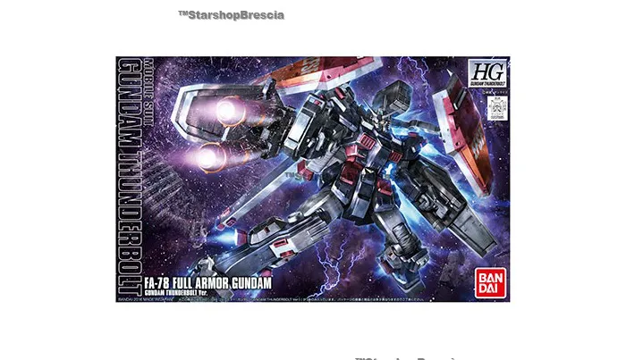 GUNDAM - 1/144 FA-78 Full Armor Thunderbolt Anime Ver. Model Kit HGGT # 007