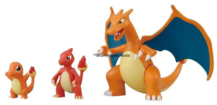 POKEMON - Plamo Collection - Charizard Evolution Set Model Kit