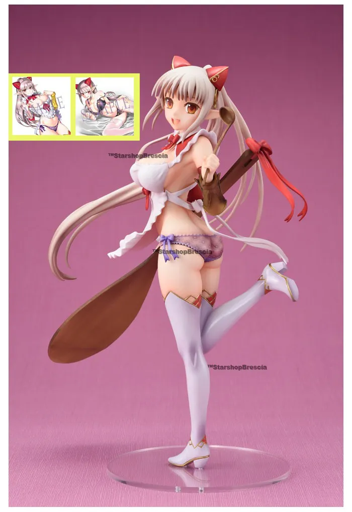 QUEEN'S BLADE - Summoner Aldra 10th Ver. with Handtowel 1/8 Pvc Figure - Damaged Box