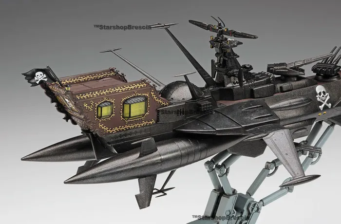 CAPITAN HARLOCK - Captain Harlock 1/1500 Space Pirate Battleship Arcadia 3rd Ship Ver. Attack Enhanced Type Model Kit