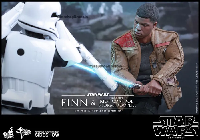 STAR WARS - Episode VII - Finn & First Order Riot Control Stormtrooper 2-Pack 1/6 Action Figure 12" MMS346